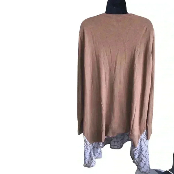 LOGO Lori Goldstein 2fer Sweater Tunic Size 3X - Picture 4 of 6